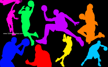 Basketball Player Silhouettes