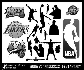 Basketball Players Silhouette