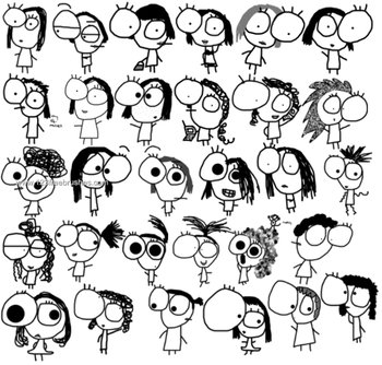 Cartoon Female Face
