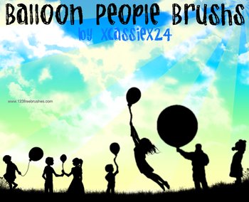 Children Playing with Balloons
