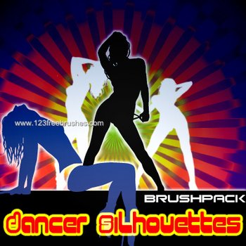 Dancing Girl Silhouettes