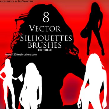 Girls Vector Silhouette