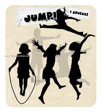 Jumping Girls Silhouettes