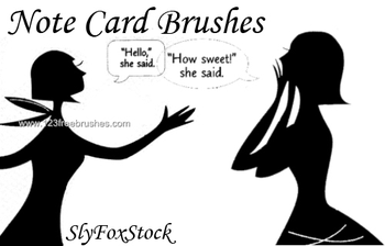 Lady Notecard