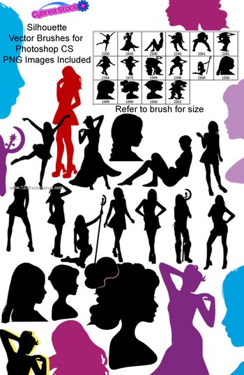 Modern Girls Silhouettes