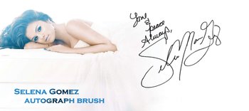 Selena Gomez Autograph