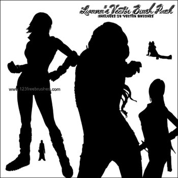 Vector Girl Silhouette