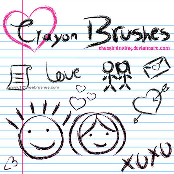 Crayon Doodle Children Drawing