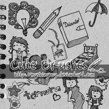 Doodle Children Drawing People