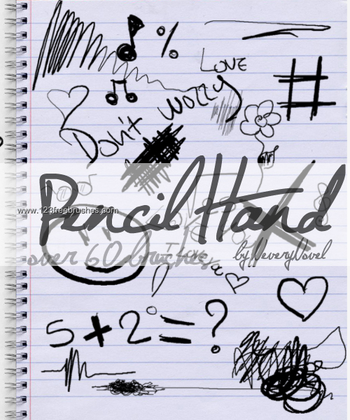 Pencil Hand Scribbles
