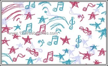 Rock Music Doodle