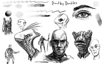Sketchy Pencil Drawings