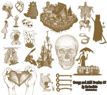 Creepy Skull Bones