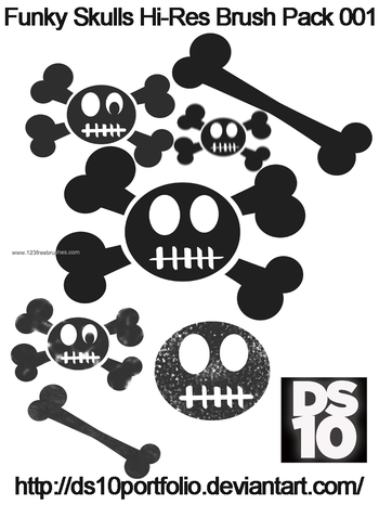 Hi-Res Funky Skulls