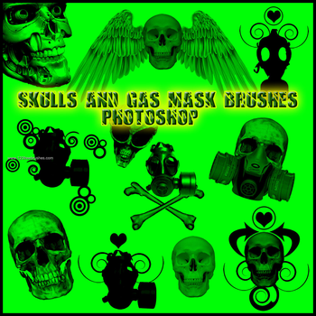 Skull and Gas Mask