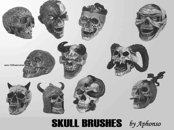 Vampire Horn Skull