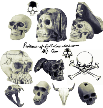 Vampire Human Skull