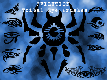 Photoshop Free Tribal Eye Brushes