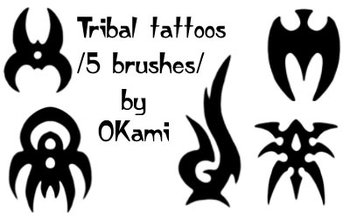 Photoshop Free Tribal Tattoo Set Brushes