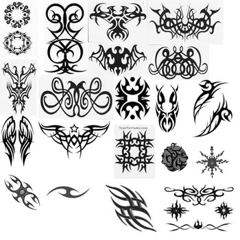 Photoshop Free Dirty Tribal Brushes