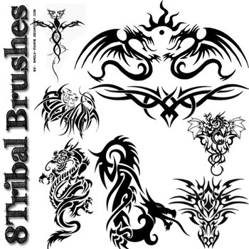 Photoshop Free Tribal Brushes