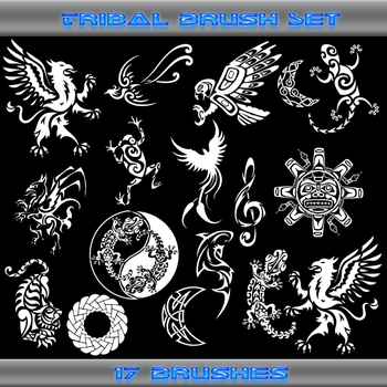 Photoshop Free Tribal Set Brushes