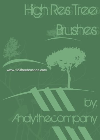 High Res Tree Silhouettes