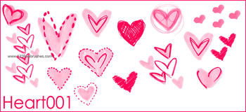 Cute Drawn Hearts