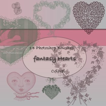 Fantasy Floral Hearts