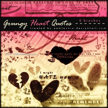 Grungy Heart Quotes
