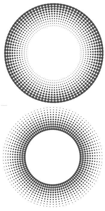 Heart Halftone Circle
