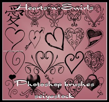 Hearts in Swirls