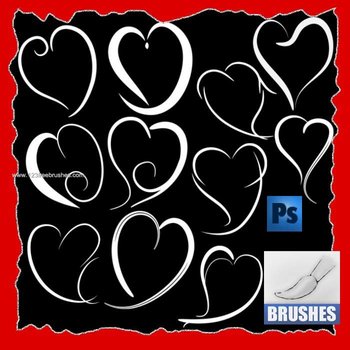 Hearts Scribble