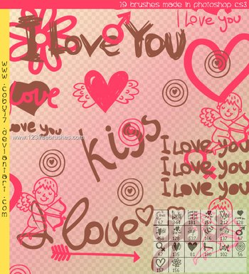 I Love You Lettering