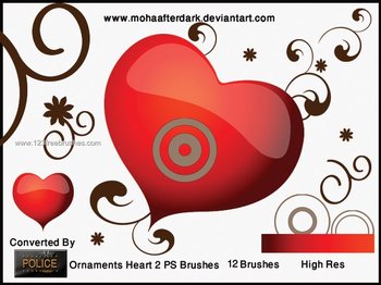 Ornamental Valentine Hearts