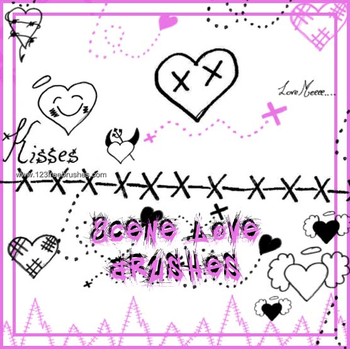 Scene Love Hearts