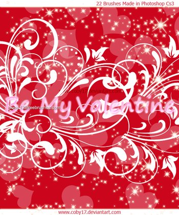 St. Valentine Swirls Glitters