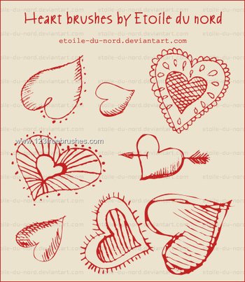 Valentine Drawing Hearts