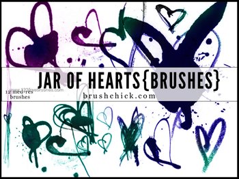 Watercolor Love Hearts