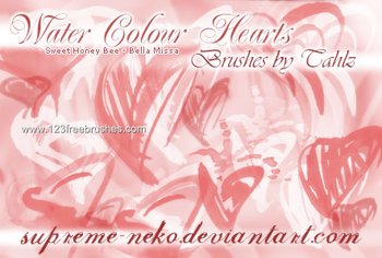 Watercolour Hearts