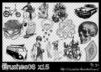 Vintage Flowers – Cars – Van – Cycle – Skull