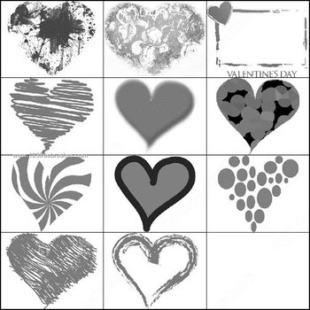Valentine Heart Brushes
