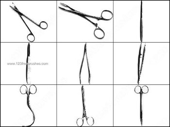 Scissors Brushes Photoshop