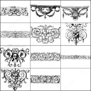 Free Photoshop Brush Ornaments