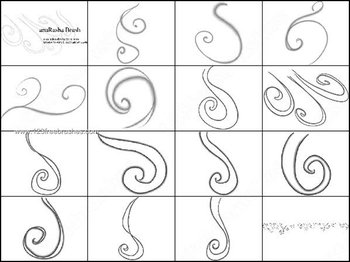 Free Ornament Shape Photoshop Brushes
