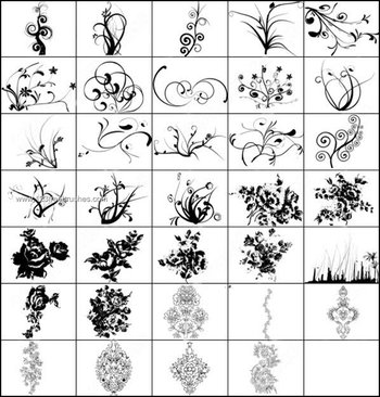 Free Photoshop Brushes Ornaments Pack