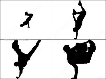 Break Dancers Silhouette Brush Pack