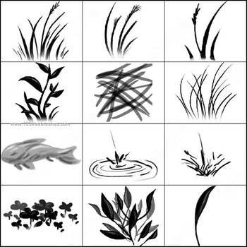 Grass Brushes Photoshop