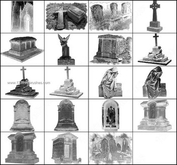 Gothic Cemetery Brushes