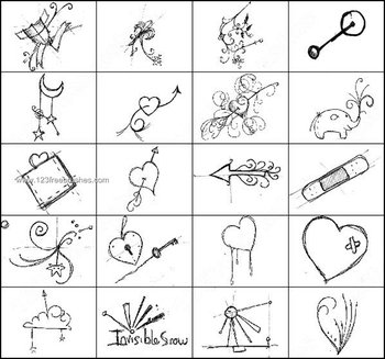 Sketchbook Scribble Brushes – Band-Aid Heart – Valentines Heart
